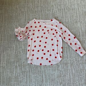 LOFT Polka Dot Blouse